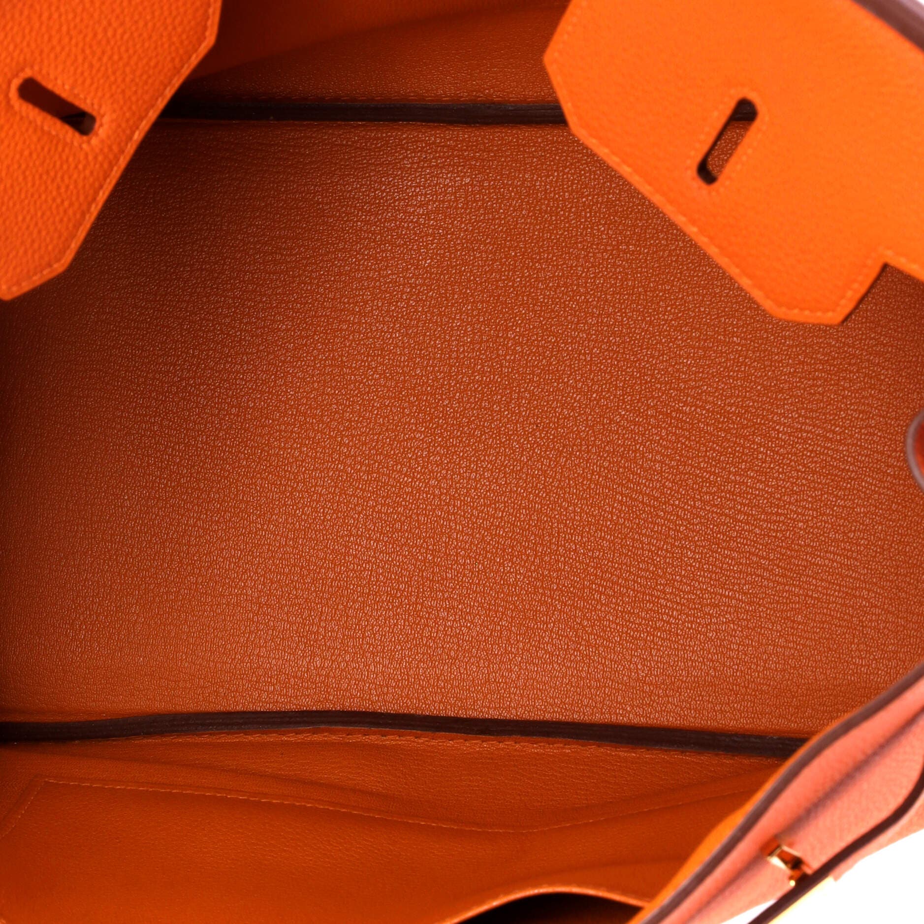 Pre-Owned Hermes Birkin Handbag Orange Togo with Gold Hardware 35, Alternate, color, Feu