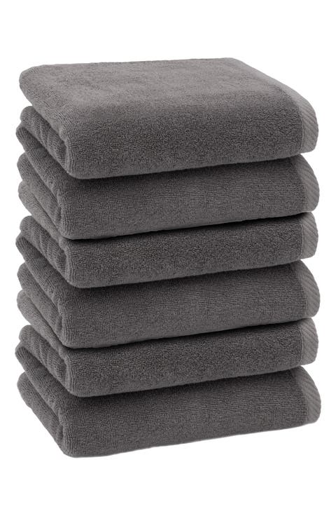 6-Pack Ediree Cotton Hand Towel Set
