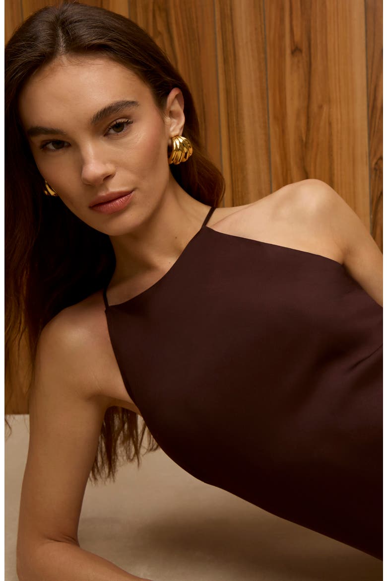 Ennis Satin Midi Slipdress, Alternate, color, COCOA BROWN