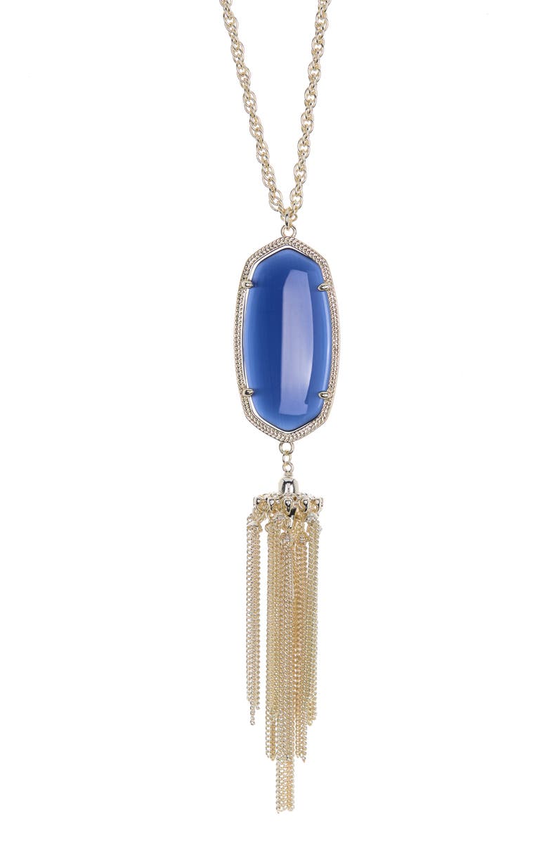 Kendra Scott Rayne Stone Tassel Pendant, Main, color,