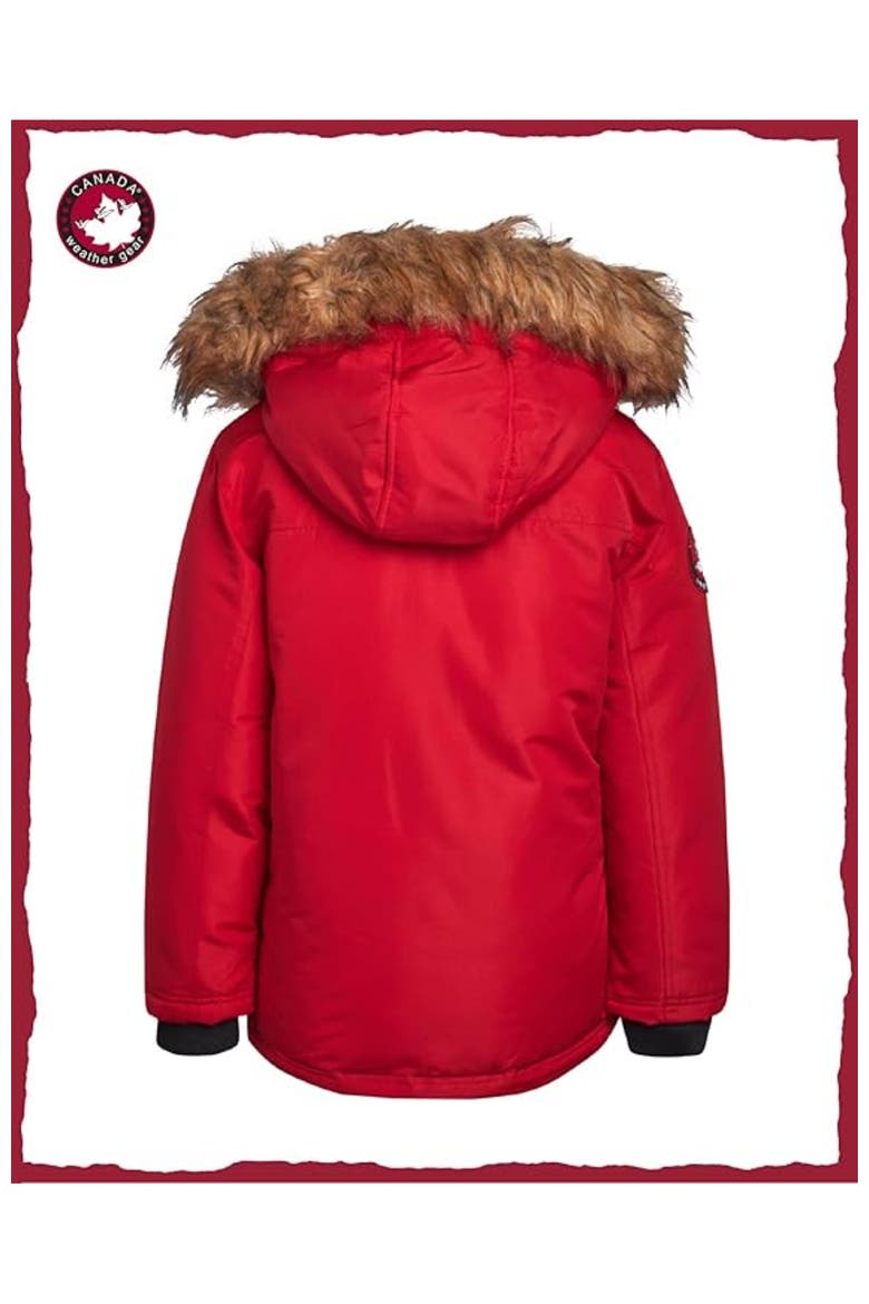 Boys' Heavyweight Winter Ski Jacket, Alternate, color, Red