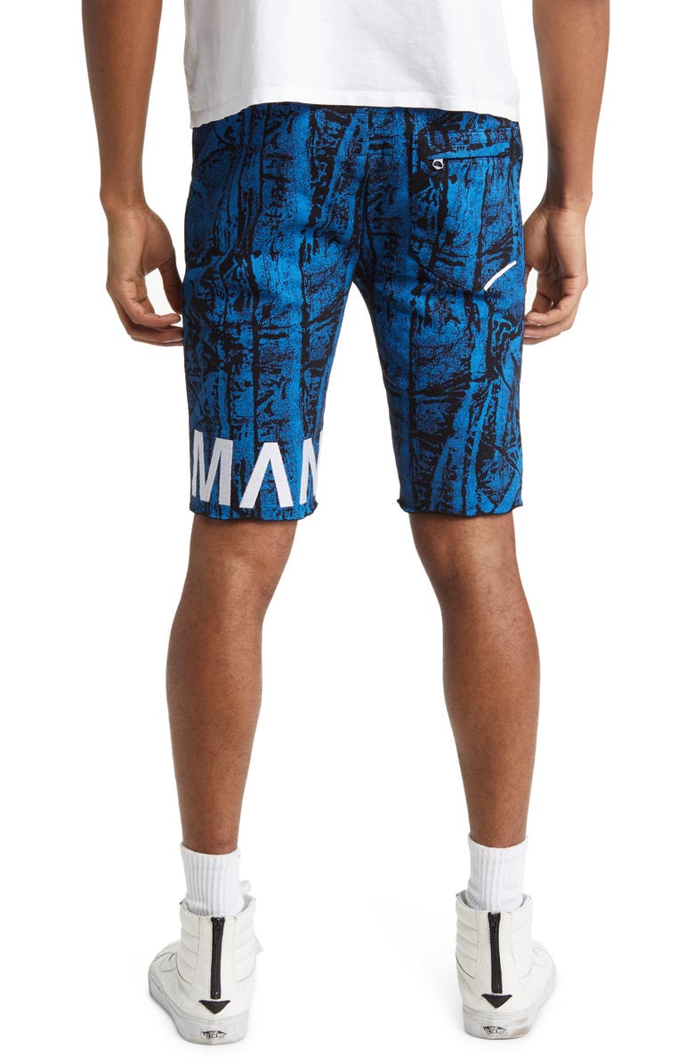 HVMAN French Terry Shorts, Alternate, color, Crinkled