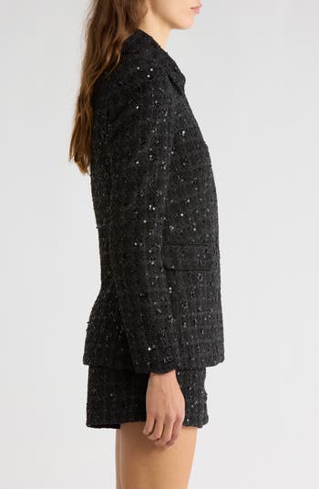 x Sara Walker Andie Sequin Tweed Jacket