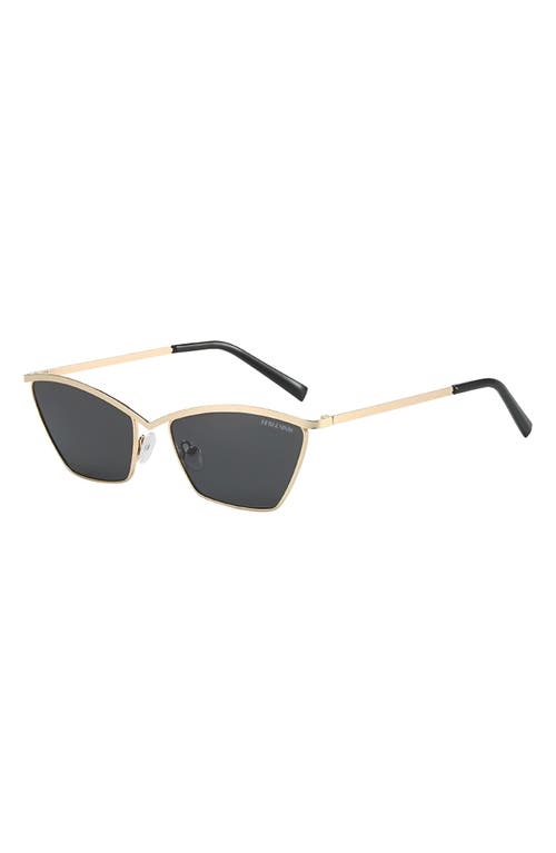 Fifth & Ninth Devon 57mm Polarized Cat-eye Sunglasses In Gray