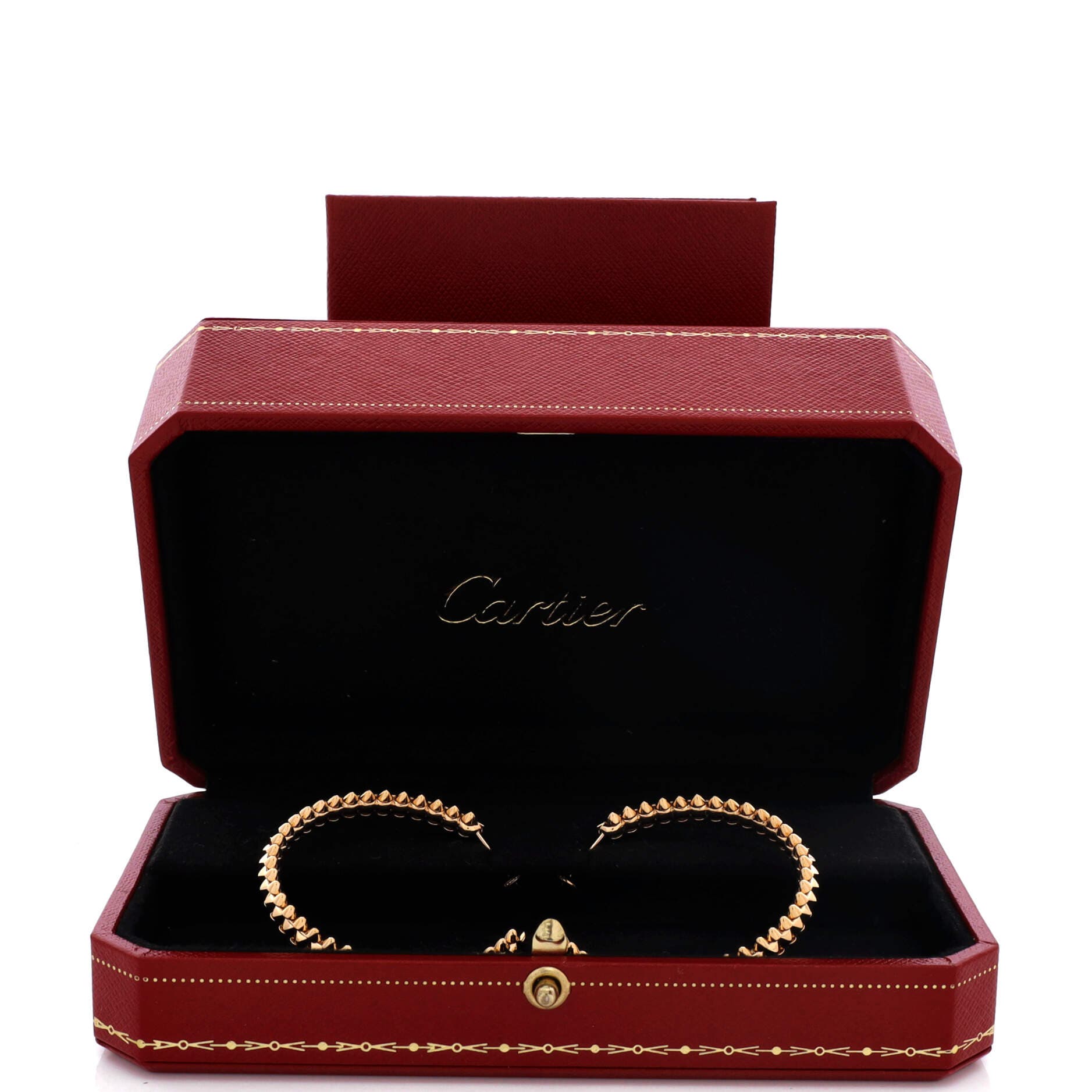 Clash de Cartier Earrings 18K Rose Gold Large 37.8mm, Alternate, color, Metallic Gold