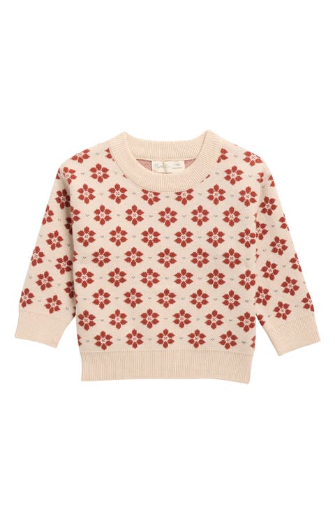 Kids' Shiloh Poinsettia Sweater