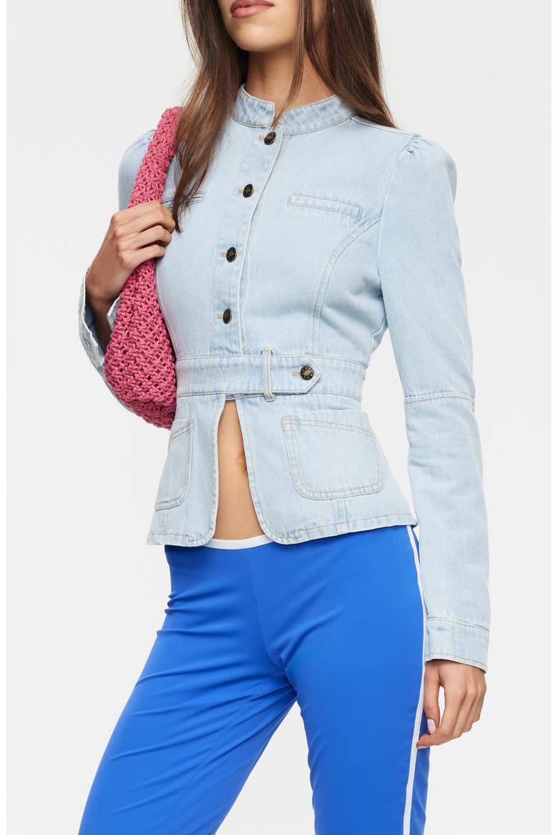Brooklyn Denim Jacket, Alternate, color, LIGHT DENIM