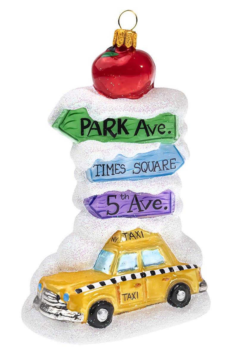 Joy to the World Collectibles New York Signs Ornament, Main, color,