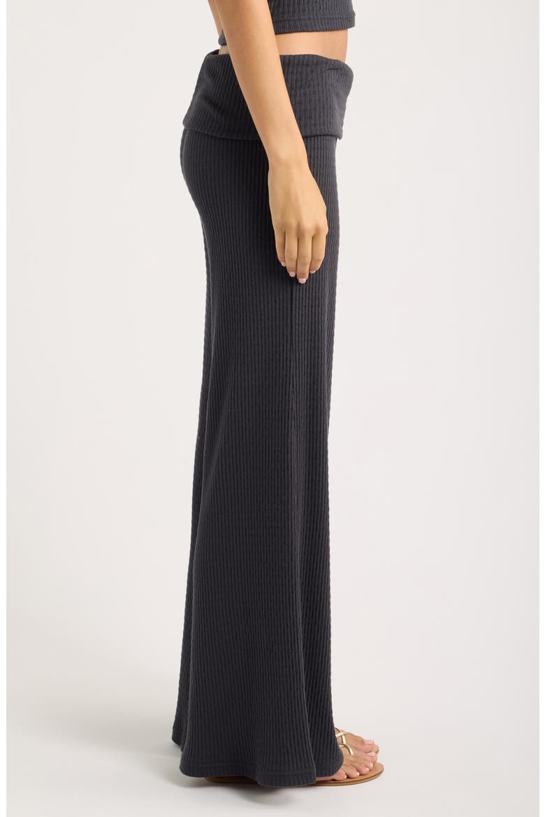 Sweet Coast Wide Leg Knit Pants, Alternate, color, BLACK SANDS