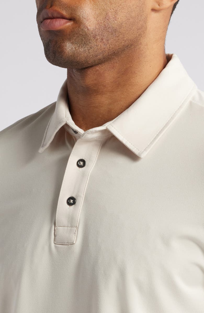 Threads 4 Thought Luxe Jersey Long Sleeve Polo, Alternate, color, Tapioca