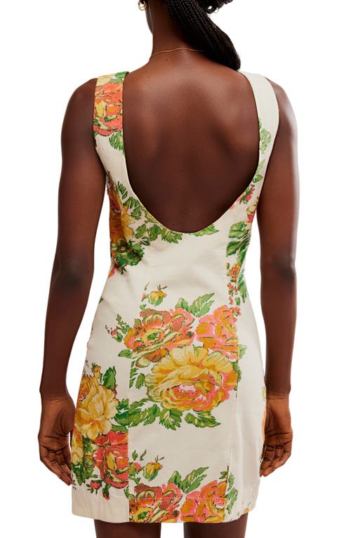 FREE PEOPLE FREE PEOPLE MAYBERRY COTTON & LINEN BLEND MINIDRESS