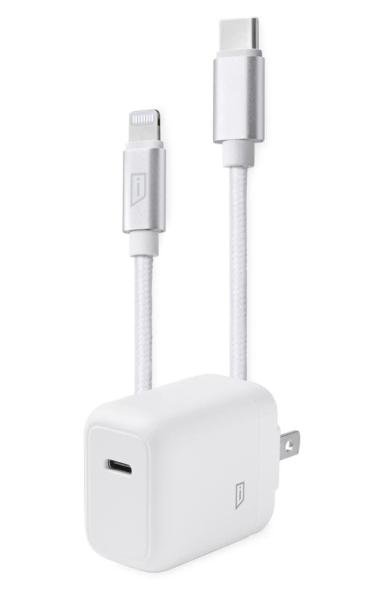 iStore 20W C-Light Cables & Cube Charging Bundle, Main, color, White
