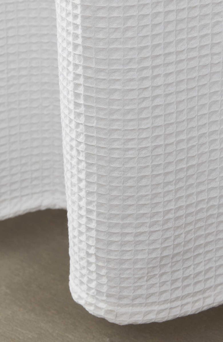 Calvin Klein Waffle Weave Shower Curtain, Alternate, color, White