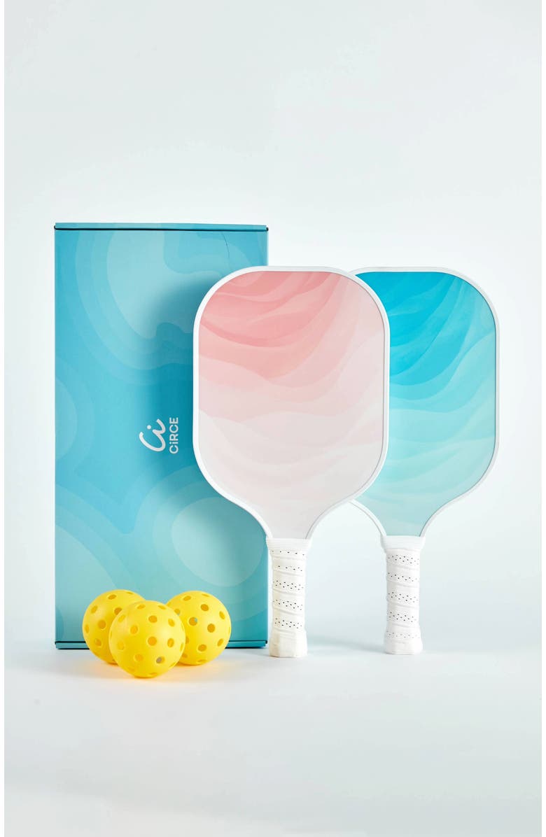 CIRCE Adventure Pro Pickleball Paddle Set, Main, color, Azure-Blush