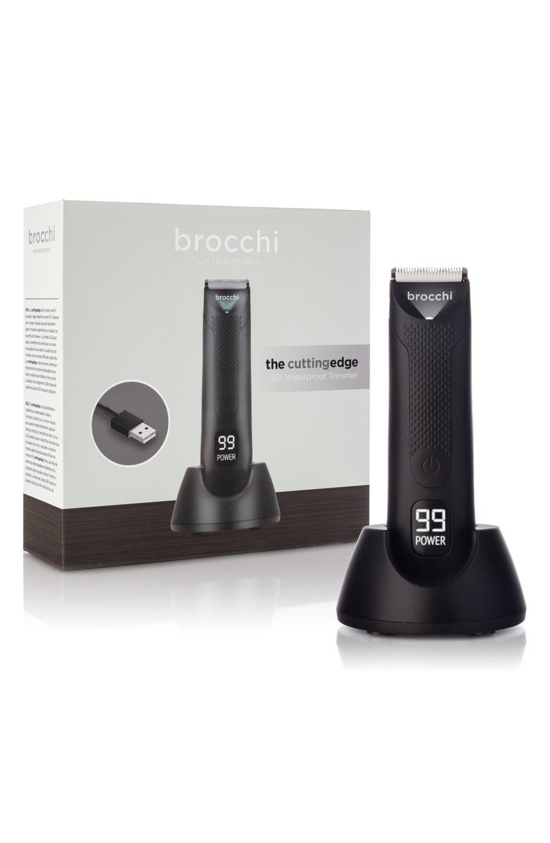 BROCCHI The Cutting Edge USB Waterproof Trimmer, Alternate, color, Black