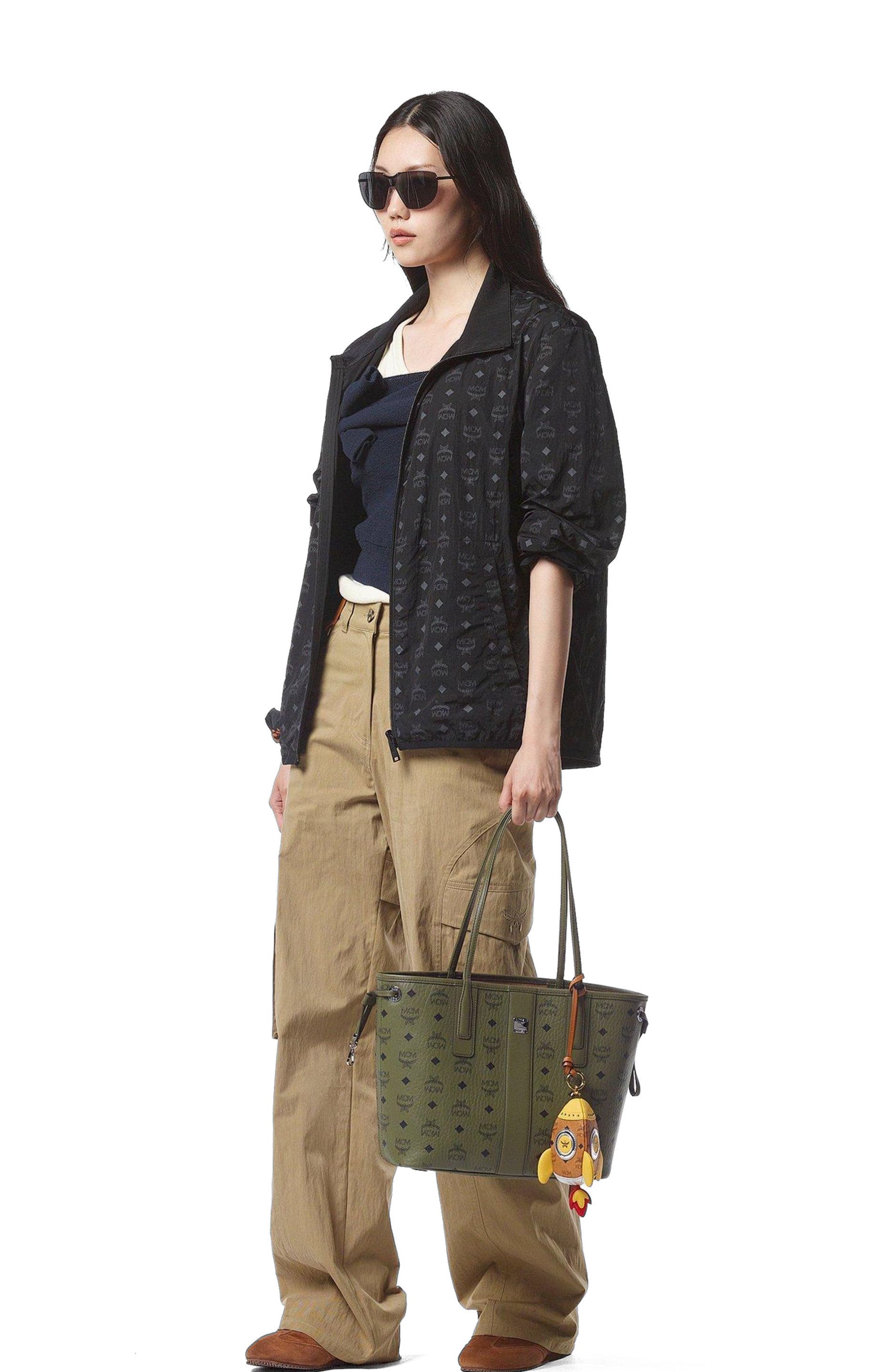 MCM Small Liz Shopper in Visetos, Alternate, color, 