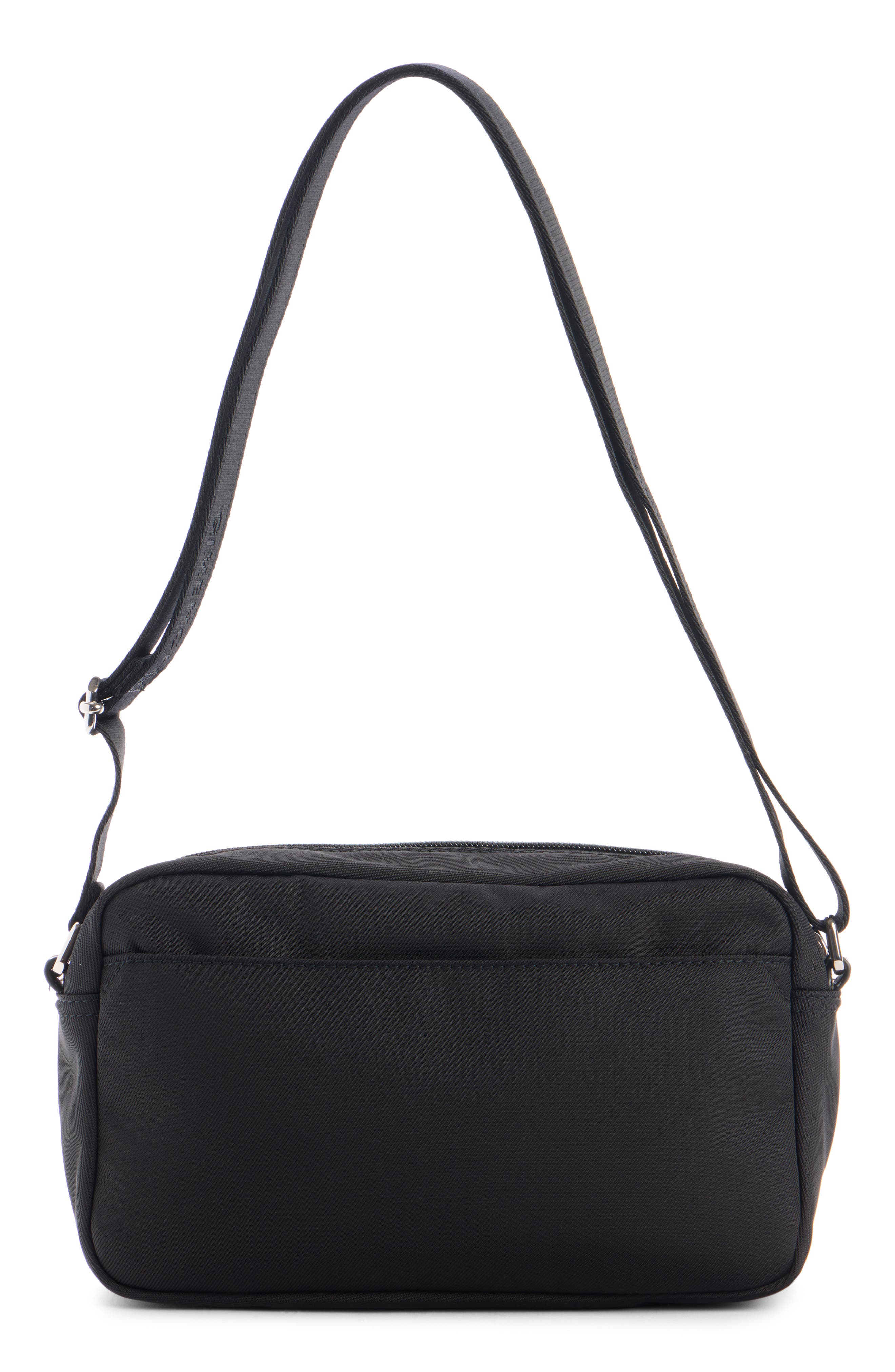 Givenchy Essential U Canvas Crossbody Camera Bag, Alternate, color, Black