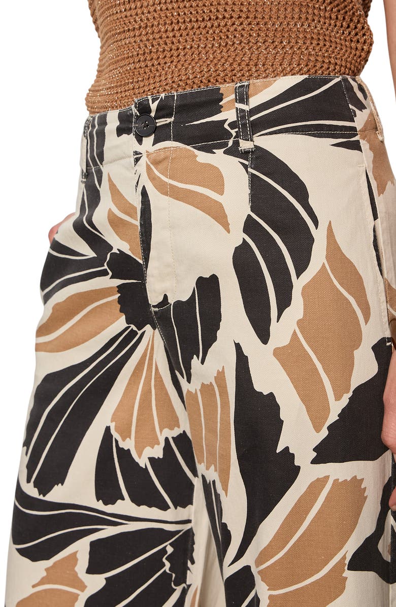 Sanctuary Academy Wide Leg Cotton & Linen Pants, Alternate, color, 