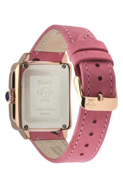Gv2 Bari Viva Mother-of-pearl Dial Diamond Watch, 34mm In Pink