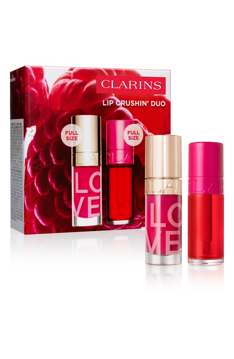 Clarins Lip Crushin' Lip Oil & Lip Stain Duo $64 Value, Main, color, 