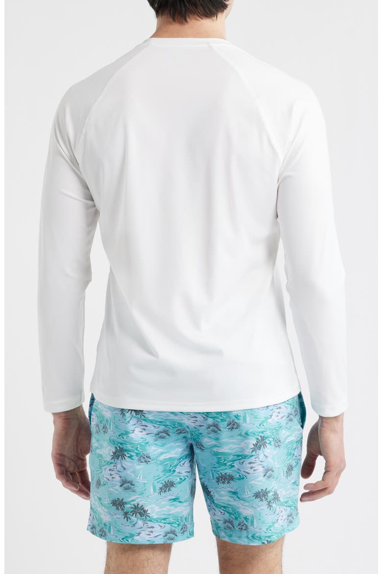 Anchor Long Sleeve Rashguard, Alternate, color, WHITE