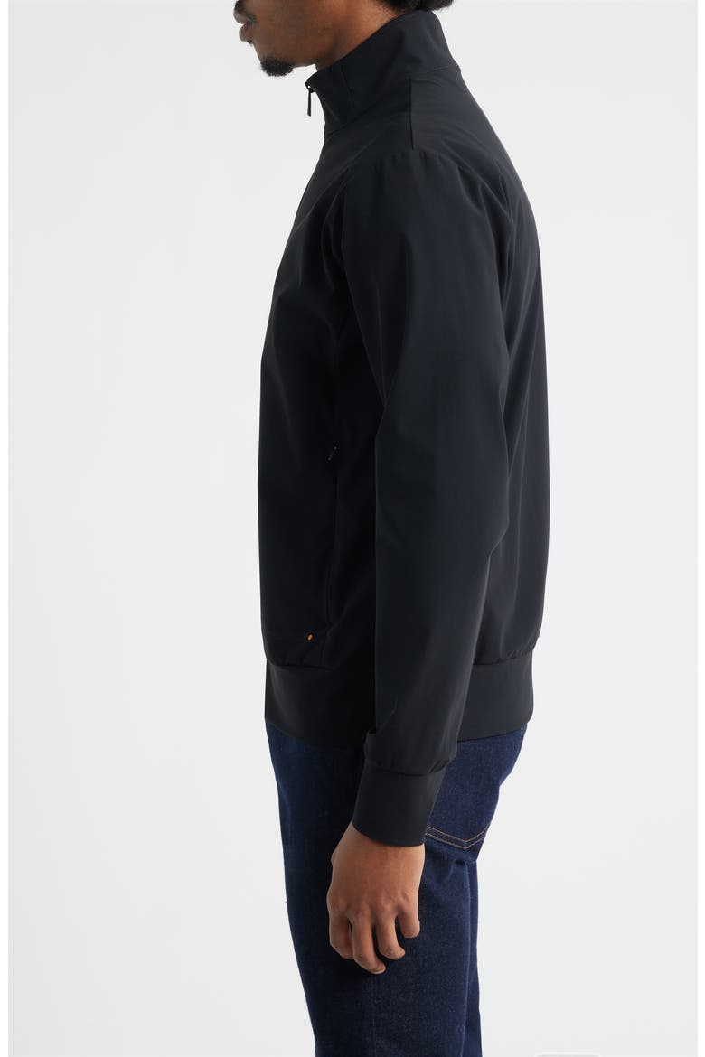 Water Resistant Track Jacket, Alternate, color, BLACK