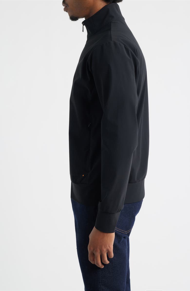 Save The Duck Water Resistant Track Jacket, Alternate, color, Black