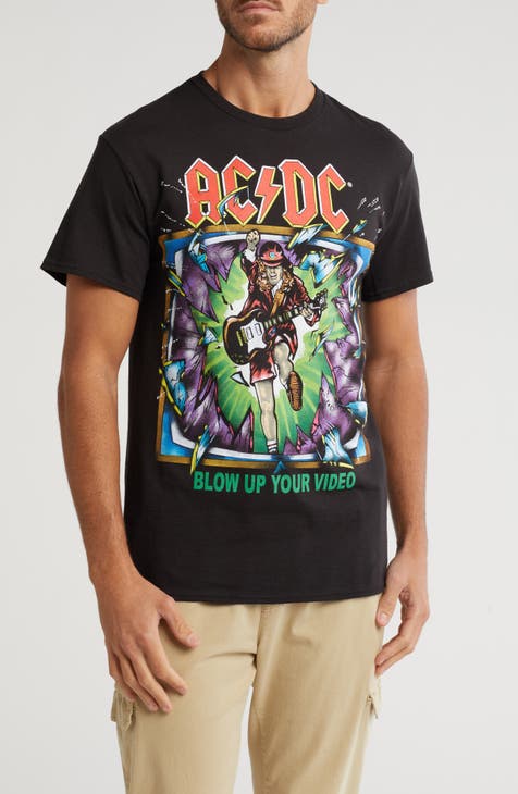 AC/DC Blow Up Your Video Graphic Print T-Shirt