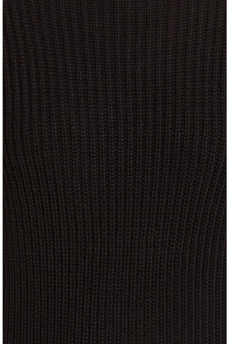 Mock Neck Knit Sweater Dress, Alternate, color, BLACK