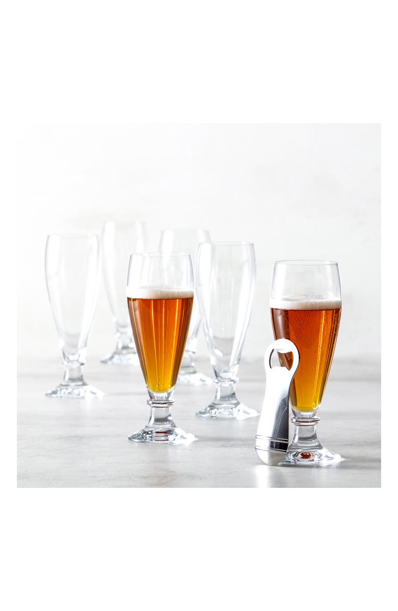 Fortessa Beer Lovers 7-Piece Gift Set, Alternate, color, Clear