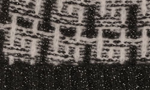 Karl Lagerfeld Paris Tweed Shine Beanie In Black