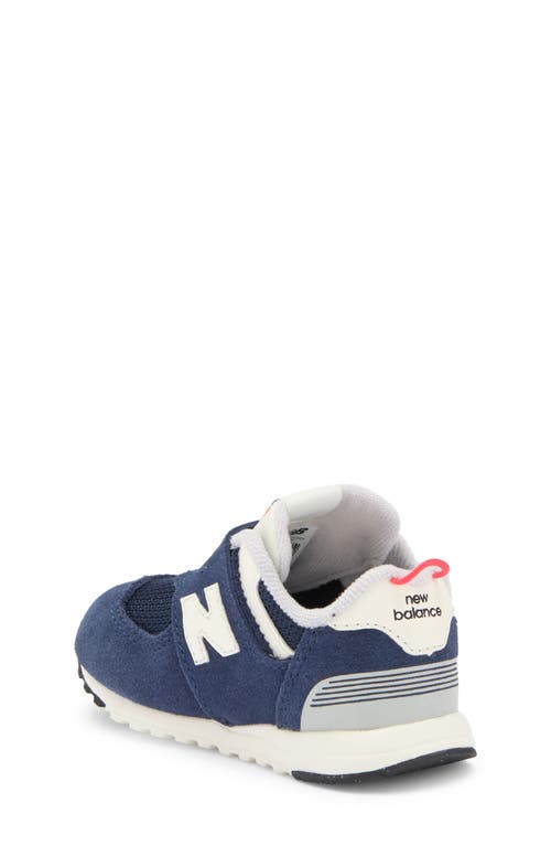 New Balance Kids' 574 New B Sneaker In Nb Navy/blast Red