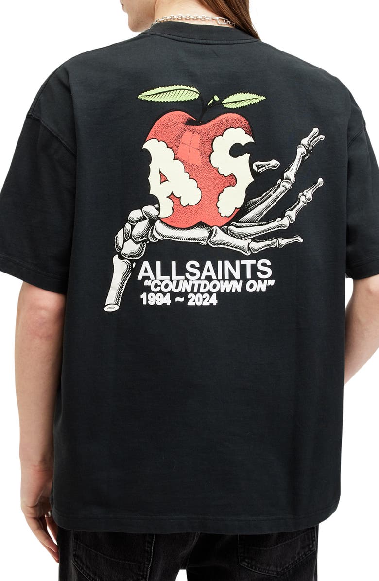 AllSaints Tempter Cotton Graphic T-Shirt, Alternate, color, 