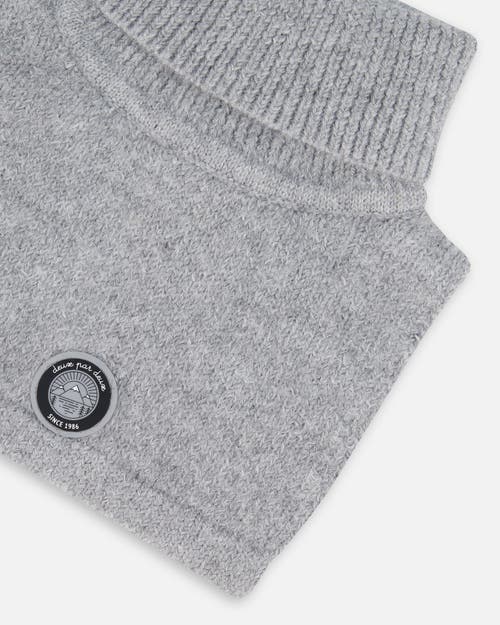 Deux Par Deux Kids Gender Inclusive Turtleneck Neckwarmer In Gray