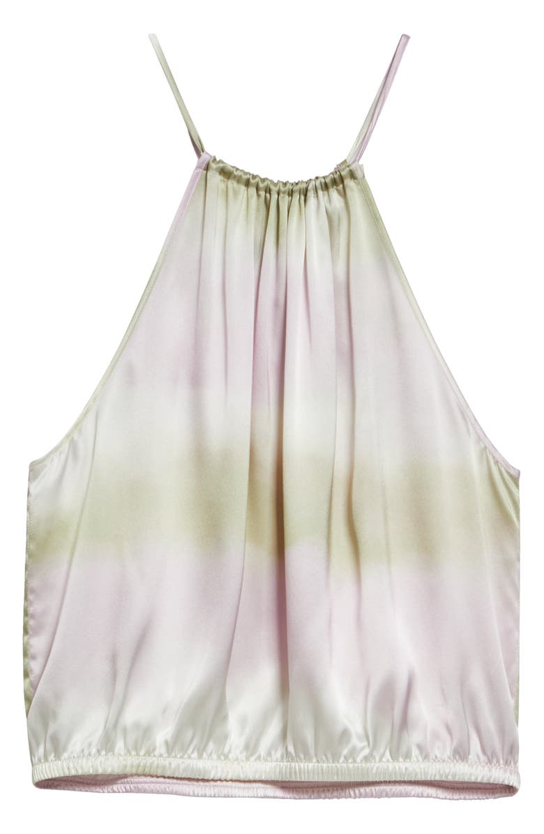 ATM Anthony Thomas Melillo Watercolor Silk Charmeuse Halter Top, Alternate, color, 