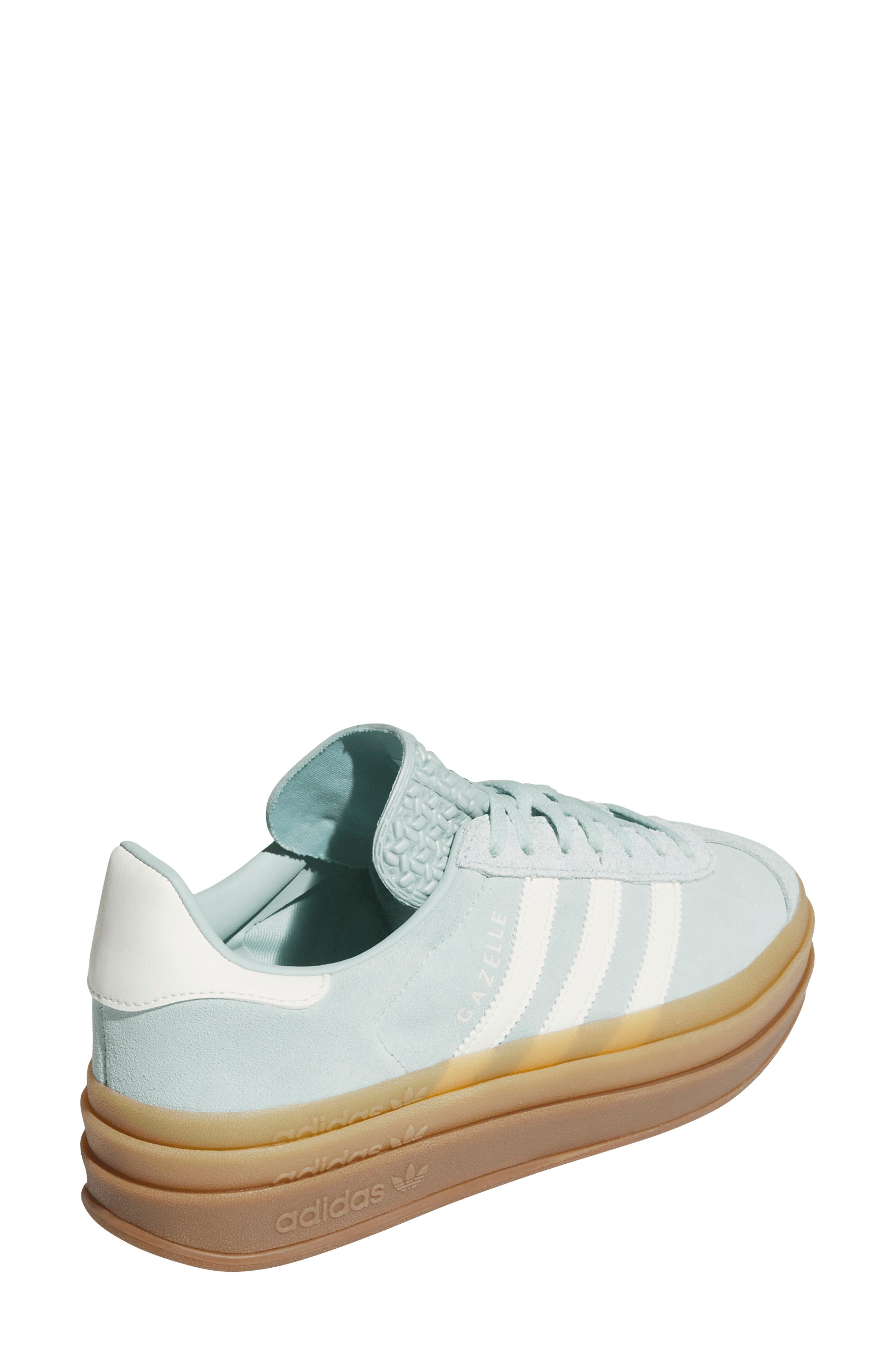 Gazelle Bold Platform Sneaker, Alternate, color, ASH GREEN/ OFF WHITE/ GUM