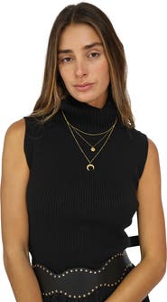 Belle & Bloom Equation Sleeveless Turtleneck Knit