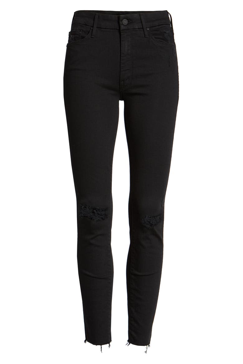The Looker Frayed Ankle Skinny Jeans, Alternate, color, GOLD BOLT