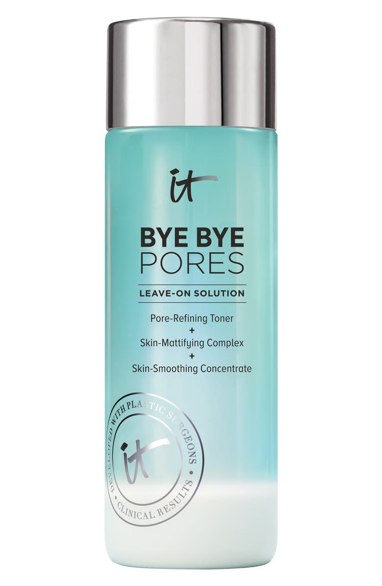 IT Cosmetics Bye Bye Pores Leave-On Solution Pore-Refining Face Toner, Main, color, 