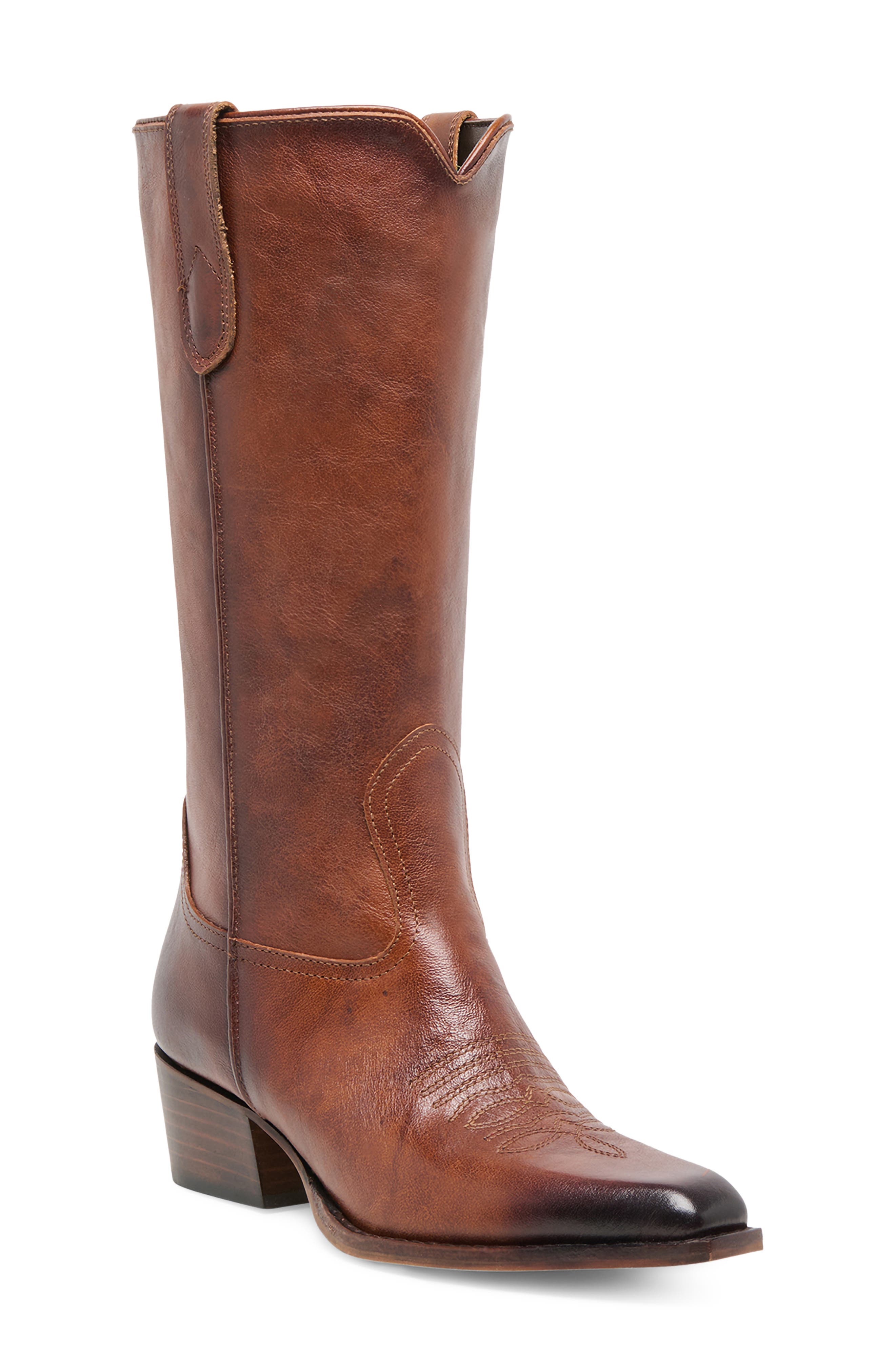 Vigla Tall Boot, Main, color, CHESTNUT SUEDE