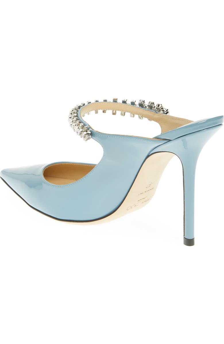 Jimmy Choo Bing Crystal Embellished Pointed Toe Patent Mule, Alternate, color,