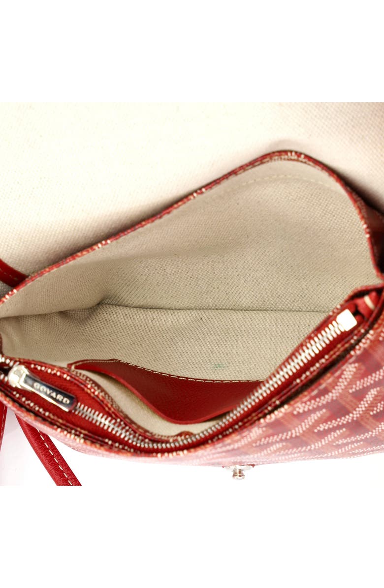 Pre-Owned Goyard Plumet Clutch Wallet Coated Canvas, Alternate, color, Red