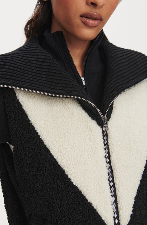 Varley Caspian High Pile Fleece Vest In Black