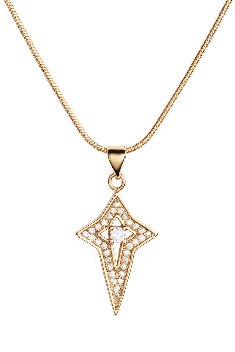 Chosen Pendant Necklace, Main, color, GOLD