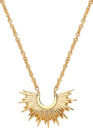 Estella Bartlett Half Sunburst Pendant Necklace