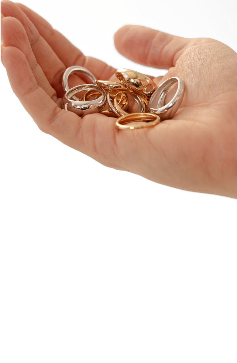 MADE BY MARY Mini Gloss Ring, Alternate, color, Silver