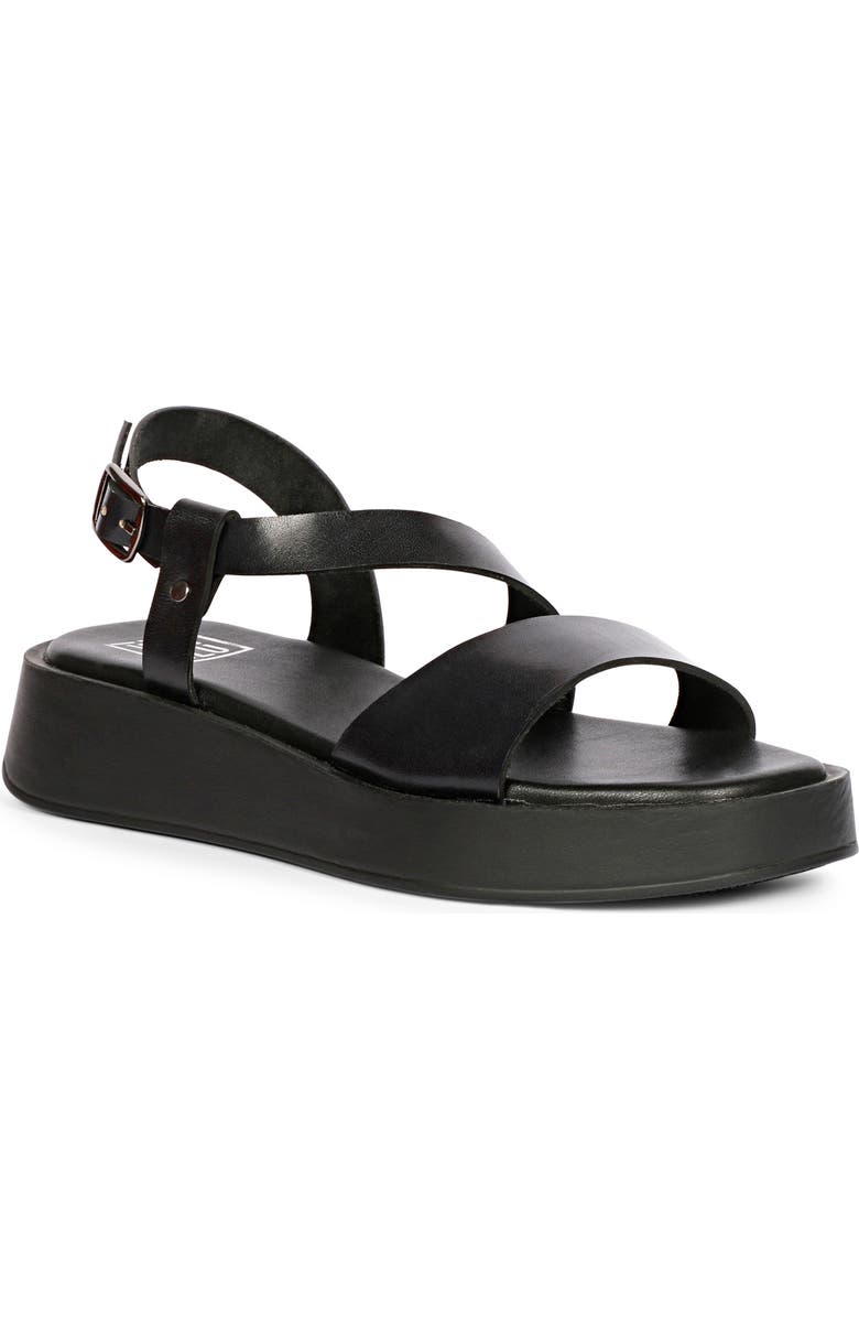 VIVI BLU Nasrin Ankle Strap Platform Wedge Sandal, Main, color, Black