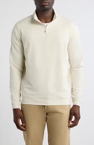 Peter Millar Perth Stripe Quarter Zip Performance Pullover