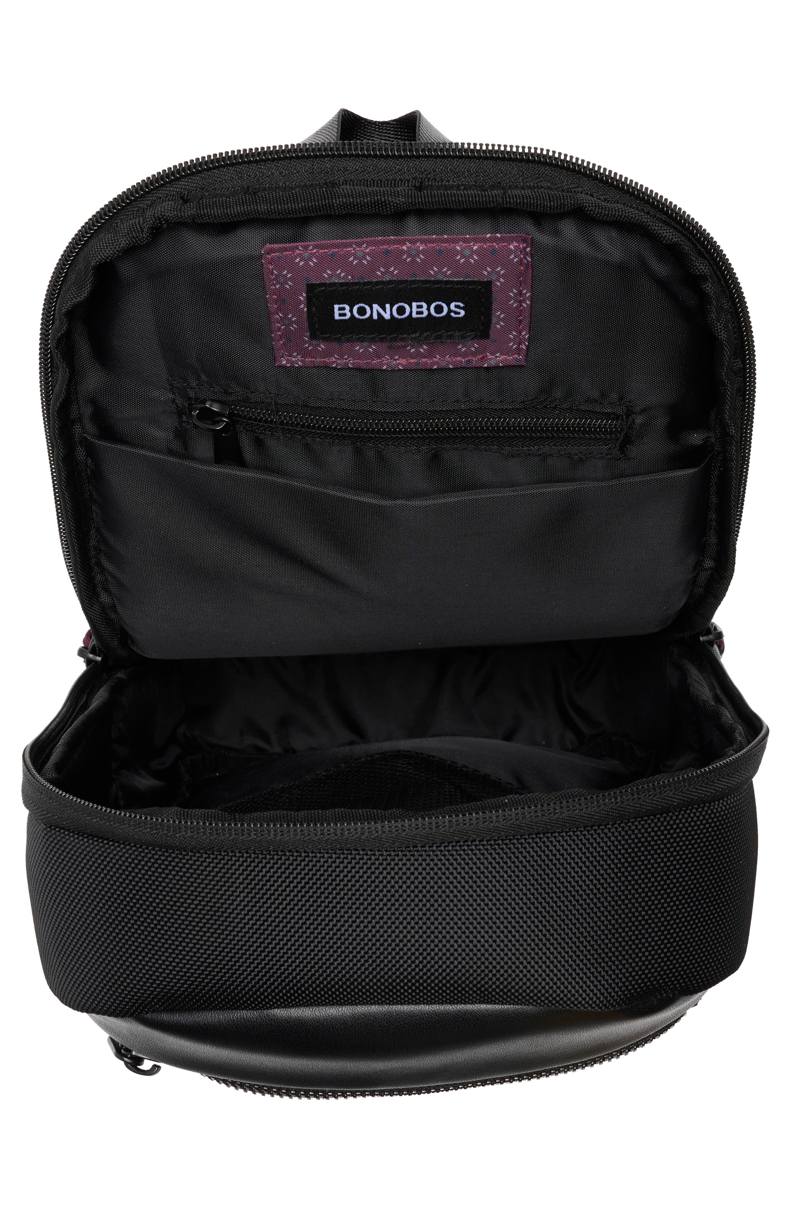 Bonobos Ballistic Sling Bag, Alternate, color, Black