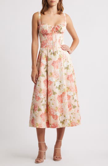 HOUSE OF CB Carmen Bustier Sundress | Nordstrom